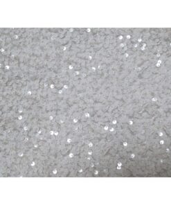 Christmas Concepts® Extra Large Sequin Round Table Cloth - 132 Inches - Wedding Decoration/Party Decoration - Luxury Wedding Decorations (White)