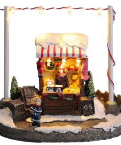 Christmas Concepts® LED Light Up Christmas Market Scene - 5" / 13cm Toy Stall