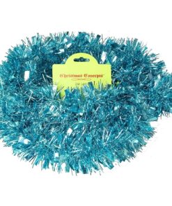Christmas Concepts 2m Chunky/Fine Christmas Tinsel - Christmas Decoration - High Quality Tinsel (Ice Blue)