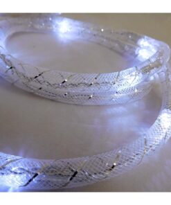 Alternative view of Christmas Concepts® 5m White Mesh Ropelight with 50 LED lights- Home Or Christmas Lights