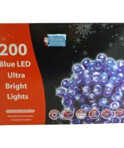 Christmas Concepts® 200 Blue Led Chasing Lights With Transparent Cable 13.9m Length-Christmas Lights