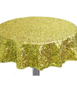 Christmas Concepts® Sequin Round Table Cloth - 36 Inches - Wedding/Party Decoration Wedding Decoration (Lime Green)