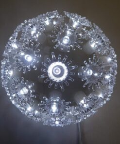 Alternative view of Christmas Concepts® 50 White LED Hanging Petal Ball Decoration - Christmas Lights - Indoor/Outdoor Use - Garden Lights - Wedding Decorations.