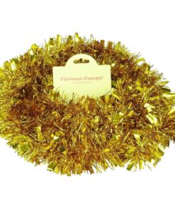 Christmas Concepts® 2 Metre Chunky/Fine Christmas Tinsel - Christmas Decoration Tinsel (Gold)