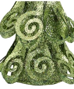 Alternative view of Christmas Concepts® 16 Inch Metal Swirl Petal Tree with Silver Glitter - Christmas Decoration