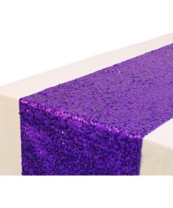 Christmas Concepts® Sequin Table Runner - 13" x 60" - Wedding/Party Decoration - Luxury Wedding Decorations (Purple)