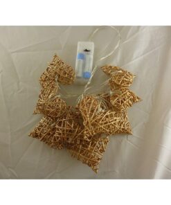 Alternative view of Christmas Concepts® 10 Warm White LED Brown Rattan Heart Lights - Christmas/Wedding / Home Decoration