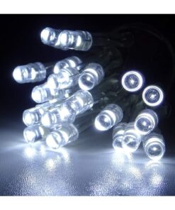 Christmas Concepts® 20 White LED Lights With Clear Cable - Christmas Tree Lights - Christmas Tree Decorations - Indoor Lighting