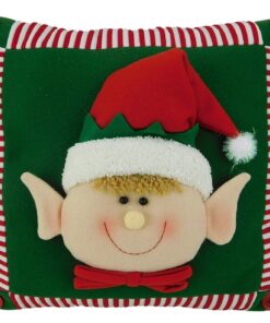 Christmas Concepts® 15 Inch Elf Face Christmas Pillow / Christmas Cushion / Elf Christmas Decoration