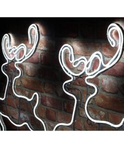 Alternative view of Christmas Concepts® 2.5M/8.2FT Bright White LED Rope Light Reindeers & Sleigh - Indoor / Outdoor Christmas Decorations [Energy Class A+++]