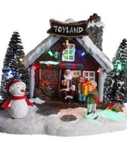 Christmas Concepts® LED Light Up Christmas Village Scene - 8" / 20cm (Toyland Toy Shop)