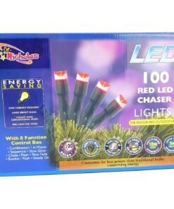 100 Red Led Chaser Lights - 8 Function (LI26)