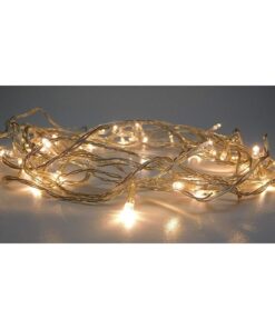 Christmas Concepts® 50 Warm White LED Lights Static With 5M Clear Cable - Christmas Lights - Indoor Lighting