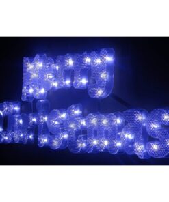 Alternative view of Christmas Concepts® 49cm White Light Up LED Merry Christmas Sign - Christmas Decorations