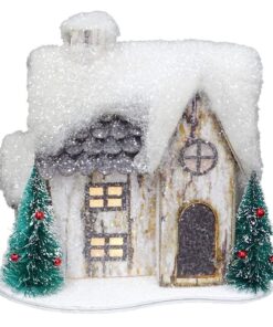 Christmas Concepts® 7" LED Light Up Cottage - Traditional Christmas Decorations - Luxury Christmas Trimmings