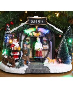 Alternative view of Christmas Concepts® LED Light Up Christmas Village Scene - 8" / 20cm (Draft Beer Shop)