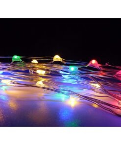 Alternative view of Christmas Concepts® 50 Multi LED Copper String Lights With Timer And Silver Cable - Christmas Lights - Christmas Decorations