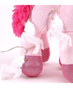 Alternative view of Christmas Concepts® 10 White Battery Operated LED Lights with Shades - Christmas String Lights - Party Lights - Decorative Lighting (Unicorn Shade)