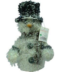 Alternative view of 30cm Light Up Snowman Christmas Decoration With White LED Lights
