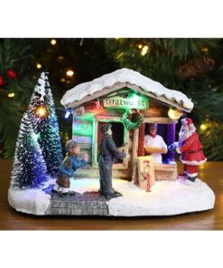 Alternative view of Christmas Concepts® LED Light Up Christmas Village Scene - 8" / 20cm (Bratwurst Sausage Shop)