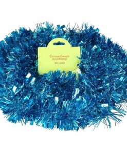 2 Metre Turquoise Chunky/Fine Christmas Tinsel - Christmas Decoration