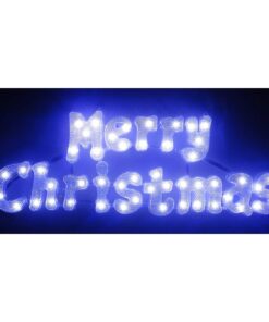 Christmas Concepts® 49cm White Light Up LED Merry Christmas Sign - Christmas Decorations