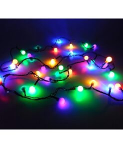 Christmas Concepts® 35 Multi Colour LED Berry Lights With 3m Green Cable - Christmas Tree Decorations - Indoor Lights