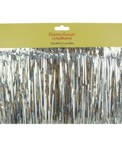 Alternative view of Christmas Concepts® Shiny Silver Lametta - Christmas Tree Decorations - Size: 90cm x 48cm