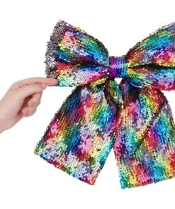 Christmas Concepts® 30cm Sequin Bow Accessories (Multi & Silver)