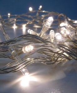 Alternative view of Christmas Concepts® 50 Warm White LED Lights Static With 5M Clear Cable - Christmas Lights - Indoor Lighting