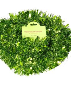 2 Metre Lime Green Chunky/Fine Christmas Tinsel (TI31)