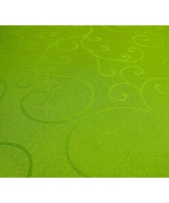 Alternative view of Christmas Concepts® 36" Damask Fabric Lime Green Round Tablecloth - Home Or Christmas Tableware