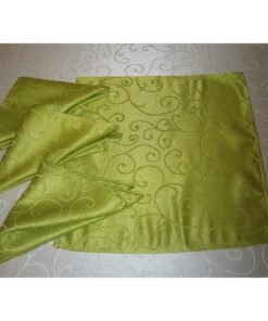 Alternative view of Christmas Concepts® 45cm x 45cm Pack Of 4 Lime Green Damask Napkins