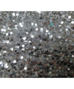 Christmas Concepts® Extra Large Sequin Round Table Cloth - 132 Inches - Wedding Decoration/Party Decoration - Luxury Wedding Decorations (Silver)