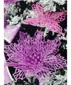 Alternative view of Christmas Concepts® 60cm (24") Frosted Christmas Tree With Baby Pink Decorations - Pre Decorated Christmas Tree