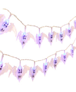 Christmas Concepts® 20 Halloween Bat Lights With Blue LED Lights - 1.4m Length - Halloween Lights - Battery Operated