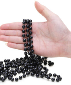 Alternative view of 9ft Christmas Bead Chain - Christmas Bead Garlands - Christmas Decorations (Black)