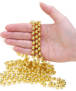 Alternative view of 9ft Christmas Bead Chain - Christmas Bead Garlands - Christmas Decorations (Gold)