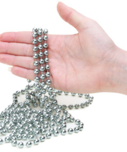 Alternative view of 9ft Christmas Bead Chain - Christmas Bead Garlands - Christmas Decorations (Graphite Grey)