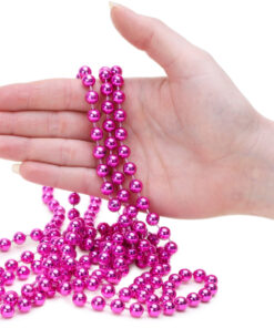 Alternative view of 9ft Christmas Bead Chain - Christmas Bead Garlands - Christmas Decorations (Hot Pink)