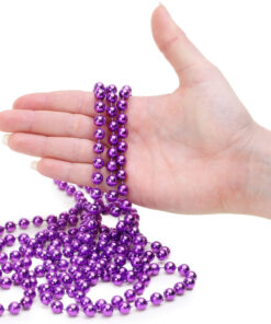 Alternative view of 9ft Christmas Bead Chain - Christmas Bead Garlands - Christmas Decorations (Purple)