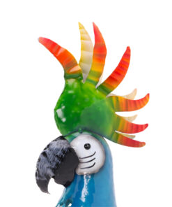 Alternative view of Christmas Concepts® 51cm (20'') Metal Standing Parrot - Metallic Design - Indoor/Outdoor Garden Accessories