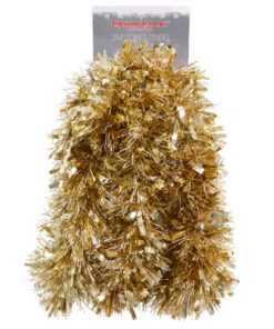 Christmas Concepts® 3m / 9.8ft Chunky/Fine Christmas Tinsel - Christmas Decoration - High Quality Tinsel (Champagne Gold)