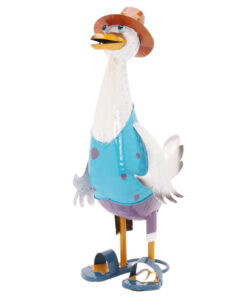 Christmas Concepts® 39cm (15'') Standing Metal Duck - Indoor/Outdoor Garden Decoration (Blue Male)