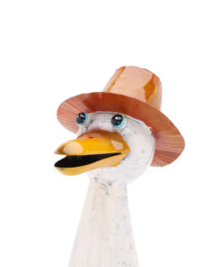 Alternative view of Christmas Concepts® 39cm (15'') Standing Metal Duck - Indoor/Outdoor Garden Decoration (Blue Male)