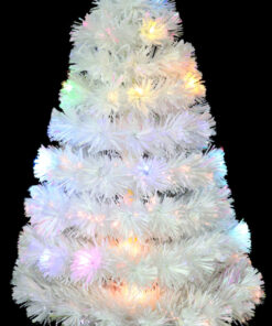 Alternative view of Christmas Concepts® 36 Inch (3FT) (90CM) Iridescent LED Fibre Optic Christmas Tree With Colour Changing LED Lights + Silver Base