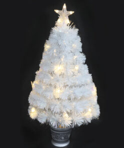 Christmas Concepts® 3ft (81CM) Fibre Optic Iridescent Photograph Christmas Tree With Warm White LED Lights