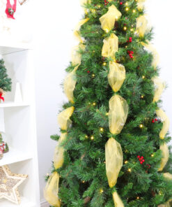 Alternative view of Christmas Concepts® 9M x 40CM Sheer Organza - Christmas/Party/Wedding Decoration (Gold)