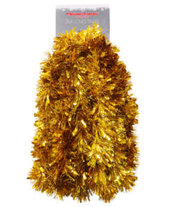 Christmas Concepts® 3m / 9.8ft Chunky/Fine Christmas Tinsel - Christmas Decoration - High Quality Tinsel (Gold)