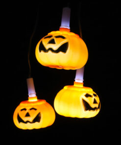 Alternative view of Christmas Concepts® Light Up Pumpkin Halloween Mobile - 5 White LED Lights - 70cm From Top To Bottom - Halloween Decorations